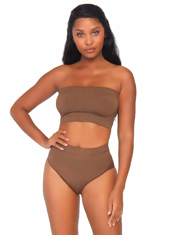 Bra with a mesh - lined cup for better breathability​ LEG AVENUE NK003 NAKED SHAPEWEAR BRIEF SET