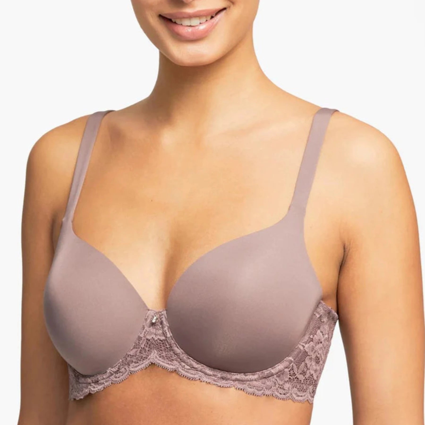 Bra with a plunge neckline for low - cut tops Pure Plus Full Cup T-Shirt Bra 9320 - Almond Spice Bra with a plunge neckline for low - cut tops Pure Plus Full Cup T-Shirt Bra 9320 - Almond Spice