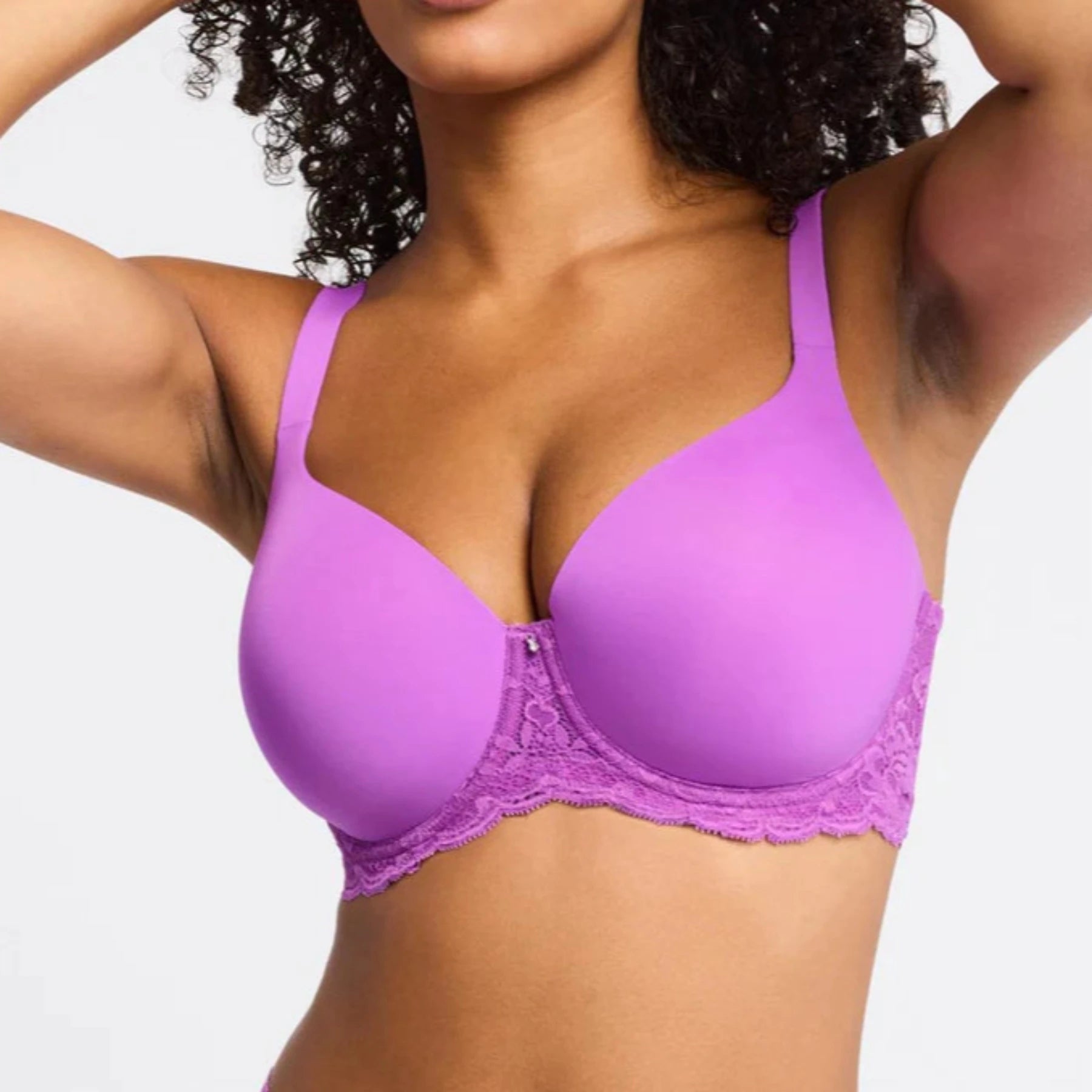 Bra with a plus - size front - closure for easy access Pure Plus Full Cup T-Shirt Bra 9320 - Dahlia Bra with a plus - size front - closure for easy access Pure Plus Full Cup T-Shirt Bra 9320 - Dahlia