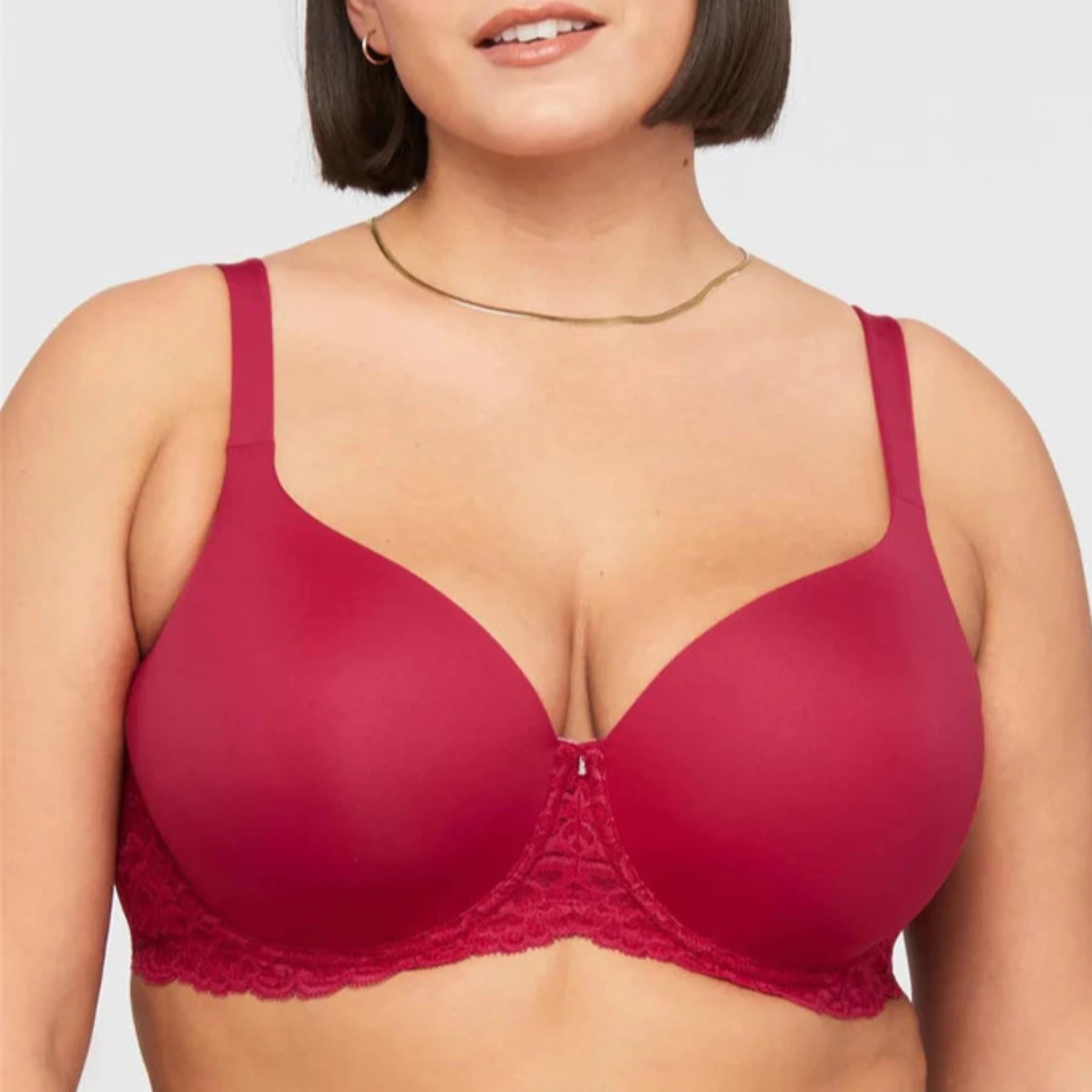 Bralettes for a trendy and comfortable alternative​ Pure Plus Full Cup T-Shirt Bra 9320 - Raspberry