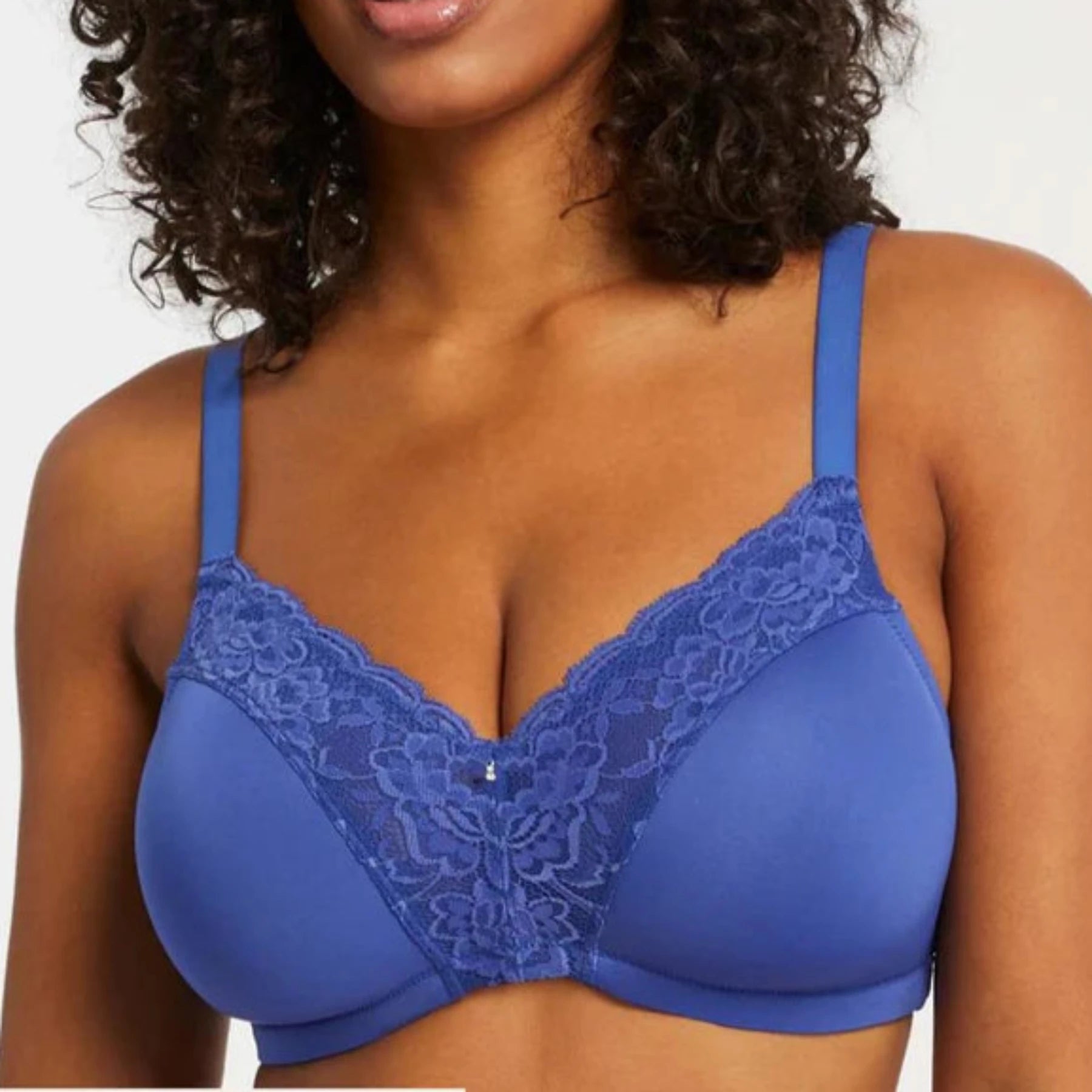 Full - cup bras providing maximum coverage and support Wire-Free Dream Bra 9326 - Sapphire Full - cup bras providing maximum coverage and support Wire-Free Dream Bra 9326 - Sapphire