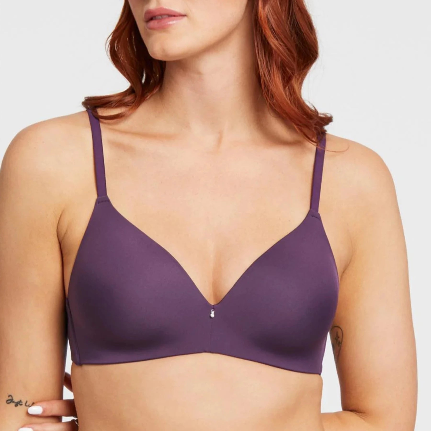 Silk bras for a luxurious and smooth texture​ Wire Free T-Shirt Bra 9317 - Pinot