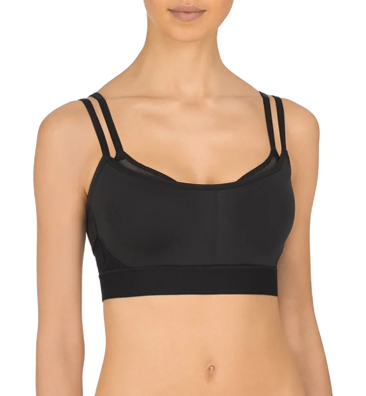 Bra with a plus - size underwire for enhanced support Natori Gravity Contour Underwire Sport Bra (752201) - Black Bra with a plus - size underwire for enhanced support Natori Gravity Contour Underwire Sport Bra (752201) - Black