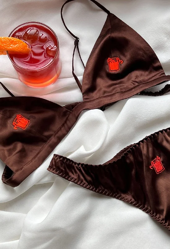 Back - closure bras with traditional hook - and - eye fastenings Negroni Embroidered Luxe Thong Back - closure bras with traditional hook - and - eye fastenings Negroni Embroidered Luxe Thong