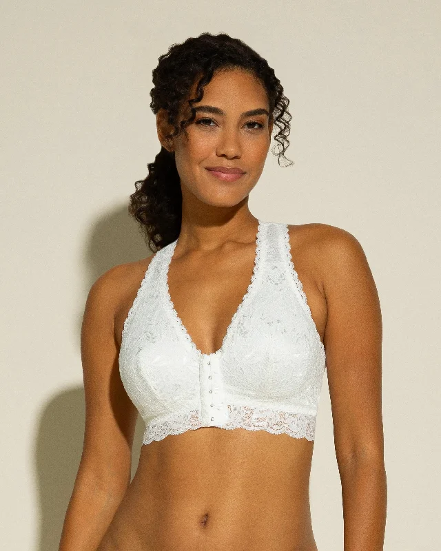 Bra with a low - cut cup for a more revealing style​ Bralette À Fermeture Frontale Post-Chirurgicale