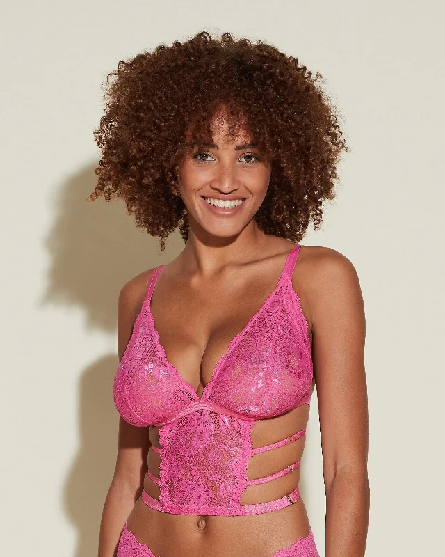 Women's bras crafted from stretchy spandexCanotta Cropped Curvy