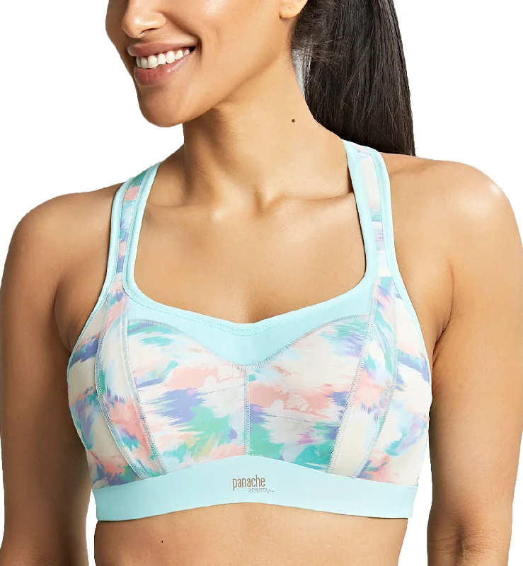 Padded bras to increase cup size and enhance shape Panache Power Racerback Underwire Sports Bra (5021R) - Boho Print Padded bras to increase cup size and enhance shape Panache Power Racerback Underwire Sports Bra (5021R) - Boho Print