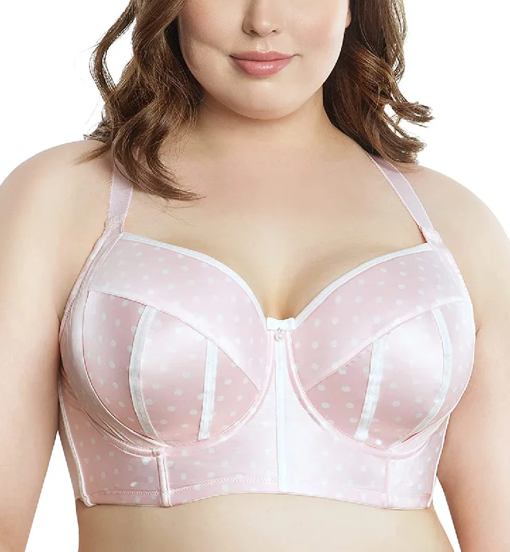 Bra with a push - up insert for extra cleavage on demand​ Parfait Charlotte Padded Underwire Longline Bra (6977) - Petal Pink Dot