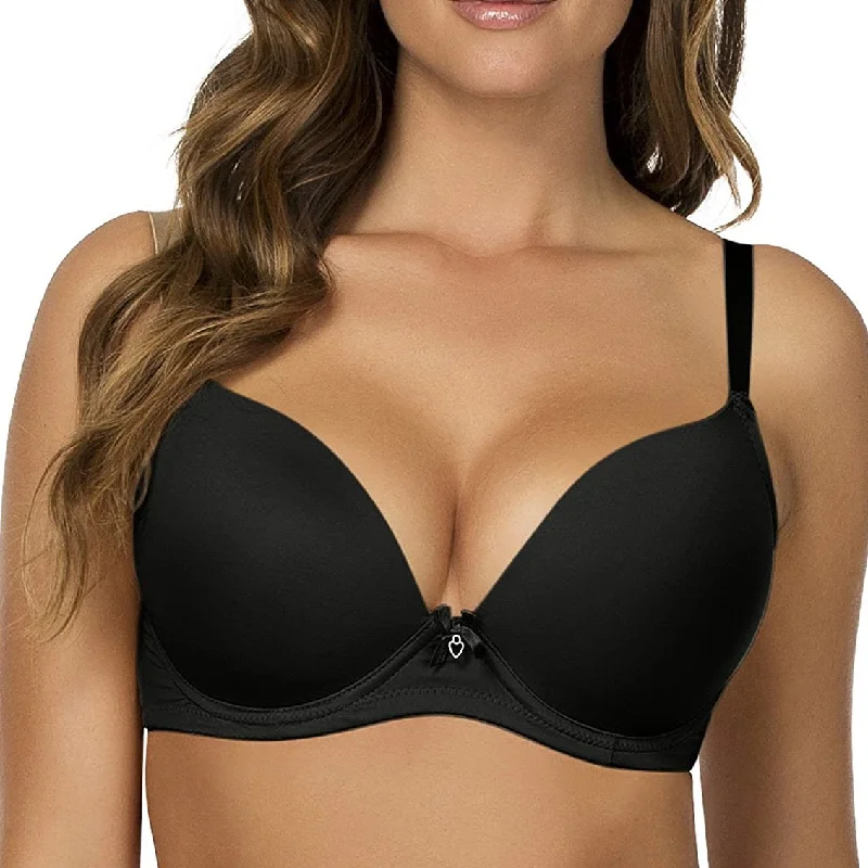 Bra with a seamless memory foam cup for a smooth silhouette PARFAIT 4801 JEANIE PLUNGE BRA 4801 Bra with a seamless memory foam cup for a smooth silhouette PARFAIT 4801 JEANIE PLUNGE BRA 4801
