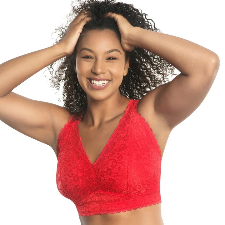 Bra with a mesh panel for added breathability​ PARFAIT P5482 ADRIANA LACE BRALETTE