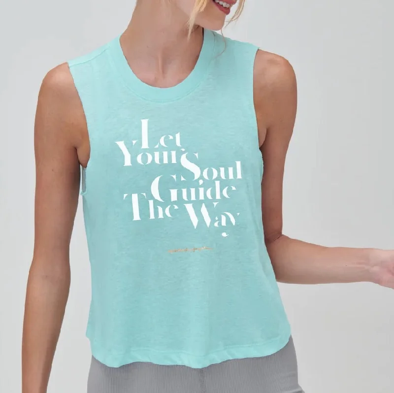 Bra with a nylon - lined cup for stretch and support​ Let Your Soul Tank - Beach Glass