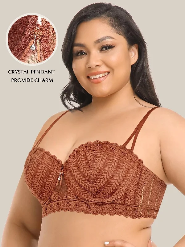 Cotton bras known for breathability and softness Stunning Strapless Bra with Delicate Embroidery Caramel Cotton bras known for breathability and softness Stunning Strapless Bra with Delicate Embroidery Caramel