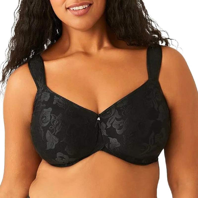 Polyester bras with moisture - wicking properties Awareness Underwire Bra 85567 - Black Polyester bras with moisture - wicking properties Awareness Underwire Bra 85567 - Black