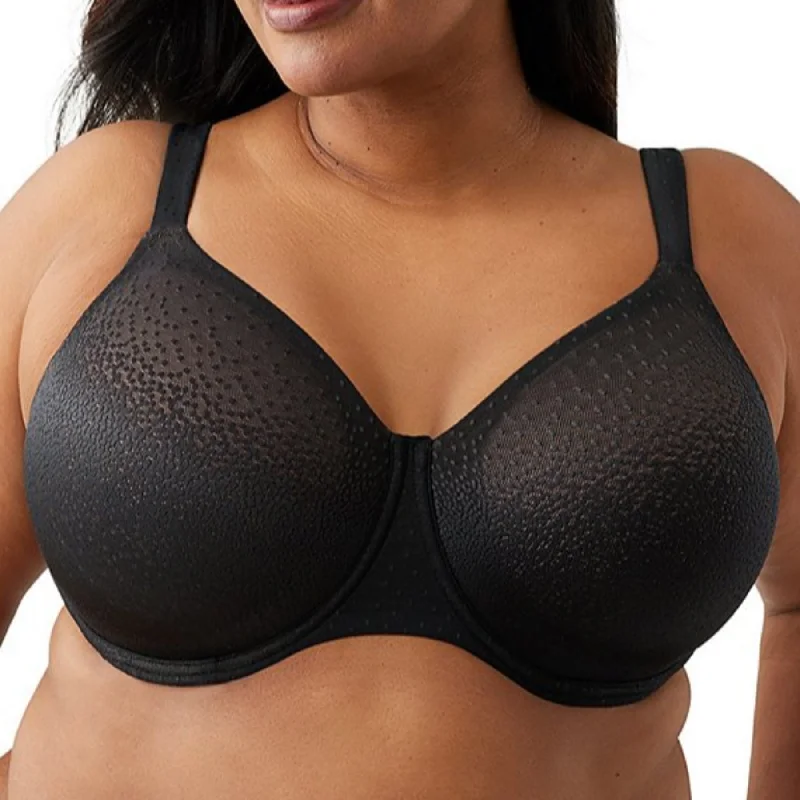 Bra with a cross - back strap design for a trendy look​ Back Appeal Full Cup Underwire Bra 855403 - Black