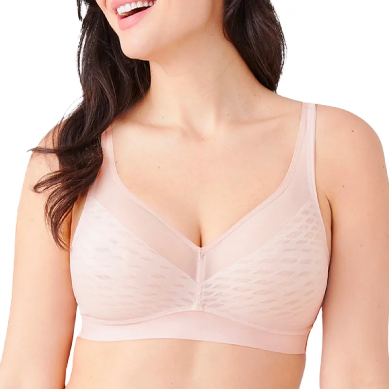 Bra with side - support panels to prevent spillage​ Elevated Allure Wirefree Bra 852336 - Rose Dust