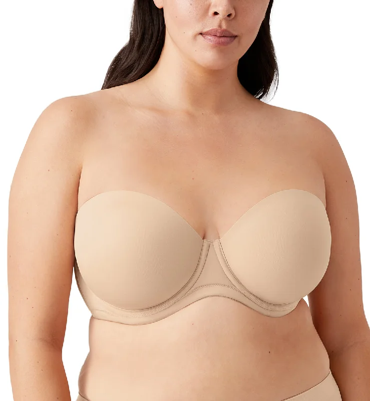 Bra with a plus - size long - line design for a slimming effect Wacoal Red Carpet Strapless Full Busted Underwire Bra (854119) - Natural Nude Bra with a plus - size long - line design for a slimming effect Wacoal Red Carpet Strapless Full Busted Underwire Bra (854119) - Natural Nude