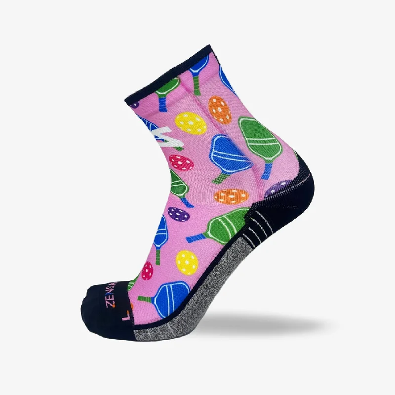Women's over - the - calf socks with a stripe designWomen's over - the - calf socks with a stripe designCutesy Pickleball Running Socks (Mini-Crew) Women's over - the - calf socks with a stripe designWomen's over - the - calf socks with a stripe designCutesy Pickleball Running Socks (Mini-Crew)