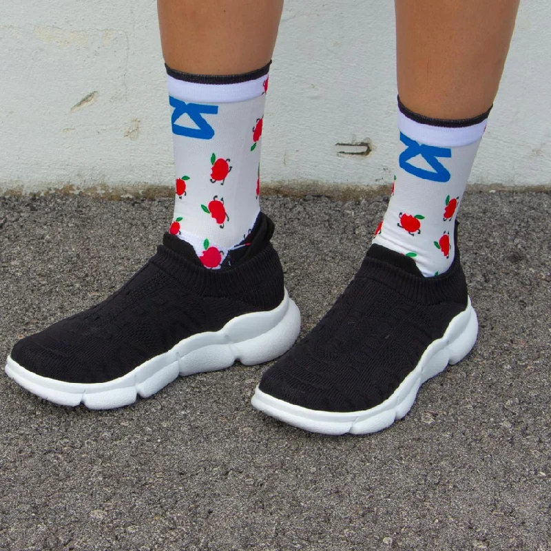Women's anti - odor socks for long - day freshnessWomen's anti - odor socks for long - day freshnessRunning Apples Running Socks (Mini-Crew) Women's anti - odor socks for long - day freshnessWomen's anti - odor socks for long - day freshnessRunning Apples Running Socks (Mini-Crew)